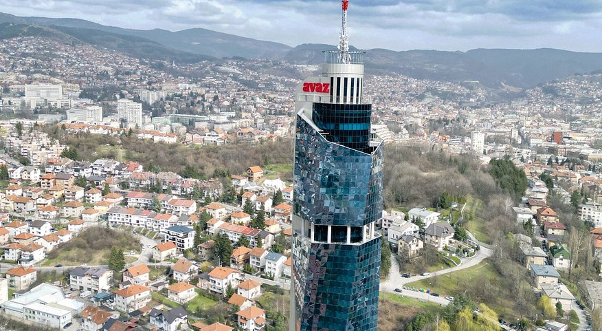 Avaz Twist Tower, Sarajevo, Bosnia and Herzegovina